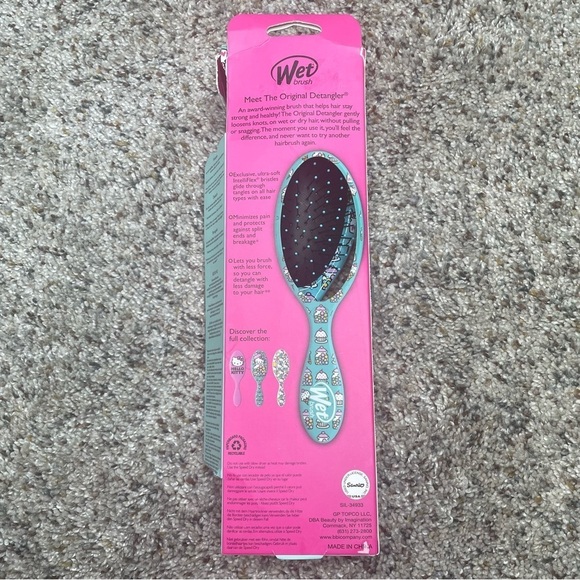 Wet Brush Hello Kitty Detangler Hair Brush Blue Bubble Gum NWT Limited Edition - Picture 3 of 7